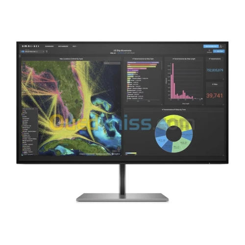 ÉCRAN HP Z27k G3 - 27" 4K UHD 3840x2160 - IPS - USB-C - DisplayHDR 400 - sRGB 99% - Hub USB