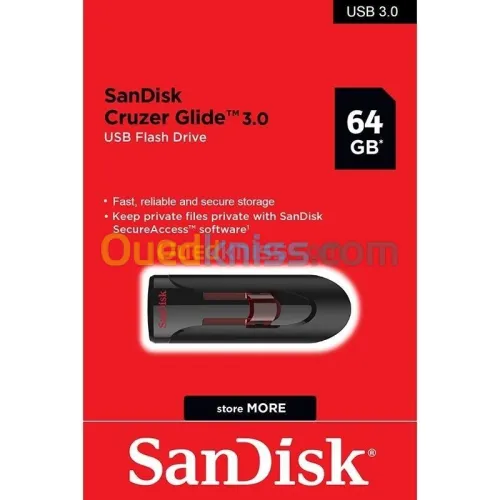 SanDisk Cruzer Glide 64GB 3.0 USB Flash Drive