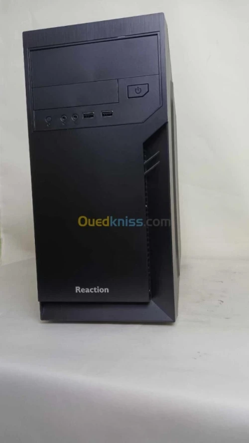Boitier Reaction 6502 Micro ATX Case + Combo Reaction Clavier Souris KM300 - Alimentation 200W