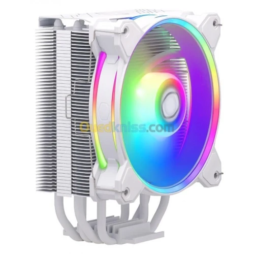 COOLER MASTER HYPER 212 HALO WHITE AIRCOOLING - 120mm ARGB FAN - SOCKET INTEL & AMD -ALUMINIUM-180W 