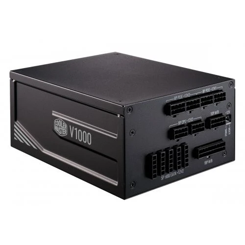 COOLER MASTER V1000 - ALIMENTATION 1000W PLATINUM - FULL MODULAIRE - 80 PLUS - DC to DC - BLACK