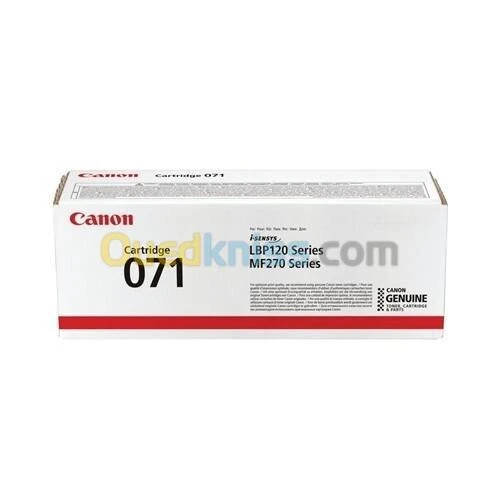 TONER CANON 071 CARTRIDGE BLACK - 2500 PAGES - TECHNOLOGIE D'IMPRESSION LASER - ORIGINAL