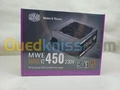 COOLER MASTER MWE 450W V2 - ALIMENTATION 80 PLUS BRONZE - DC TO CD - ATX12V - EPS12V - 2 X PCI-E 6 