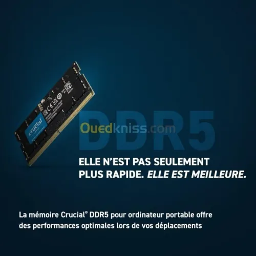 RAM CRUCIAL LAPTOP -16GB DDR5 - 4800 Mhz  - SODIMM -