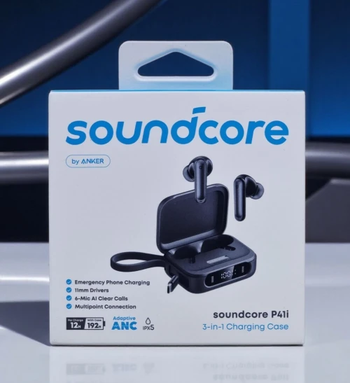 SOUNDCORE P41i - EARBUDS SANS FIL + FAST CHARGEURE - ANC - 40H - USB-C - ORIGINAL - BLACK & WHITE