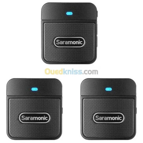 SARAMONIC BLINK100 B2 - MICROPHONE SANS FIL - ULTRA COMPACT - 2TX + 1RX -DUAL CHANEL -2.4GHZ -BLACK 