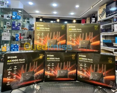 D-LINK ROUTEUR DIR-X3000Z - AX3000 WIFI-6 - DUAL CORE - 5 ANTENNES - 5 GHZ - MESH  GIGABIT- 160 MHZ 