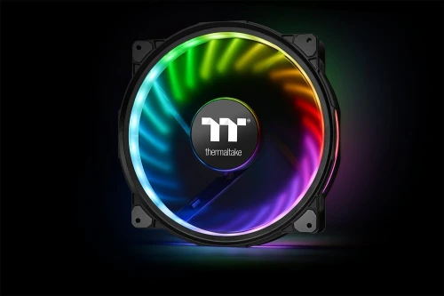 THERMALTAKE RIING PLUS 20 RGB - VENTILATEUR BOÎTIER 200 MM - ARGB - HAUTE CIRCULATION - BLACK