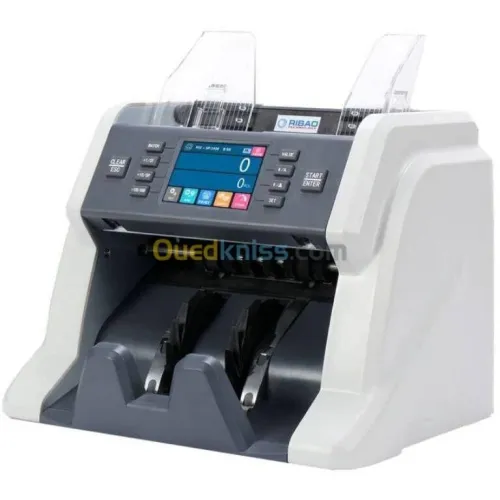 BILL COUNTER RIBAO BC-55 - COMPTEUSE TRIEUSE & DÉTECTEUSE FAUX BILLET - ECRAN LCD - MULTIDEVISES - 