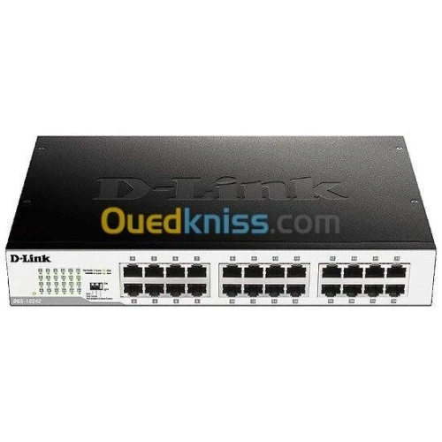 D-LINK DGS-1024D SWITCH 24 PORTS GIGABIT - BOÎTIER MÉTAL - PLUG AND PLAY - HAUTE PERFORMANCE RÉSEAU