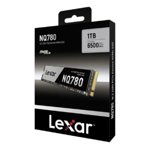 LEXAR NQ780 1TB - DISQUE DUR SSD M.2 NVMe - PCIe 4.0 Gen4 - 6500 MO/S - PC & CONSOLE - BLACK