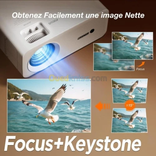 IZEEKER IPL320 - VIDEOPROJECTEUR PORTABLE 12000 LUMENS 1080P - BLUETOOTH - HOME CINÉMA  -HDMI USB  