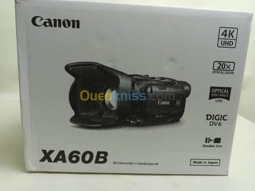 CANON XA60 B Professional UHD 4K Caméscopes + Unité de poignée Canon HDU-4 pour Canon XA60B