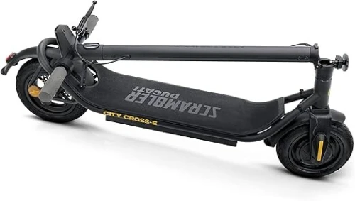 DUCATI SCRAMBLER CITY CROSS-E STREET EDITION - TROTTINETTE ÉLECTRIQUE - 350W BRUSHLESS - 450WH BATTERIE - 45KM - PLIABLE - BLACK