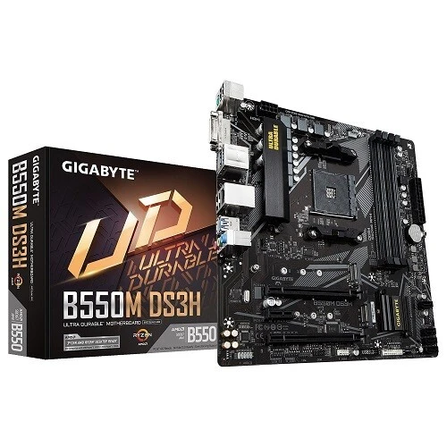 GIGABYTE B550M DS3H AC R2 - CARTE MÈRE MICRO ATX - 4 X DDR4 - 1 X M.2 PCIE - PCIE 4.0 X16N - WIFI - BT 5.0 - BLACK