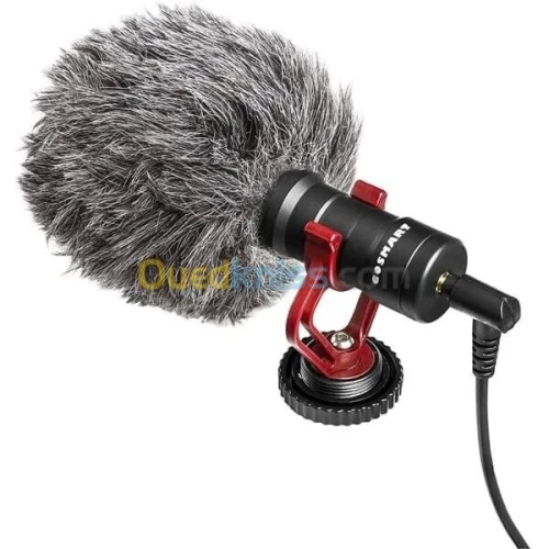 GOSMART MICROPHONE UNIVERSAL GS-MM1 - DIRECTIONNEL MULTIPLATEFORME - MÉTALLIQUE - 35 KHZ  -BLACK