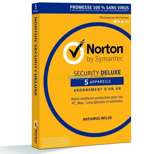 ANTIVIRUS NORTON SECURITY  PLUS 1 APPAREIL - 360 DELUXE 3 AP - DELUXE 5 AP - PREMIUM 10 AP