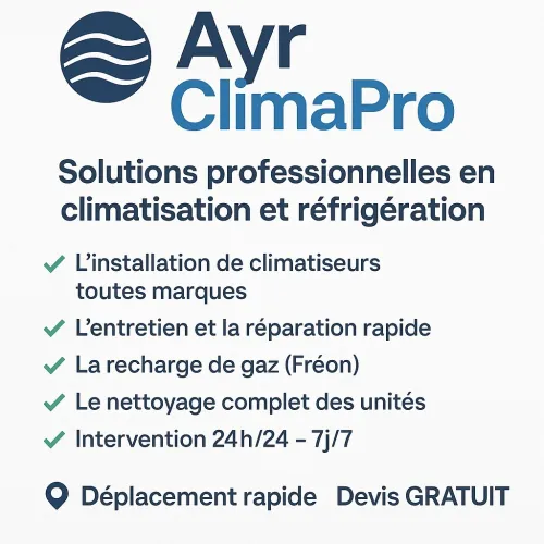 تكييف مضمون وخدمة سريعة مع Ayr ClimaPro