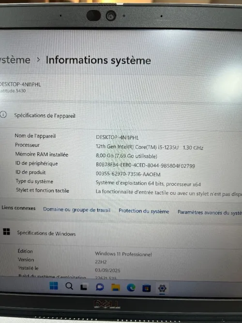 Dell latitude 5430 i5-1235U 8gb 256ssd