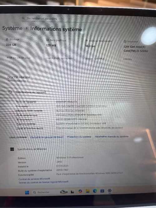 Surface laptop go 3 i5-1235U 16gb 256ssd