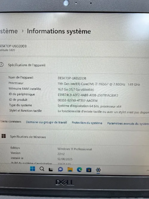 Dell latitude 3420 i7-1165G7 16gb 512ssd