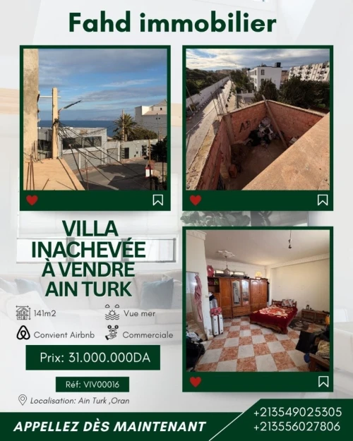Vente Villa Oran Ain el turck