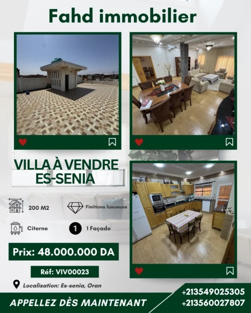 Vente Villa Oran Oran