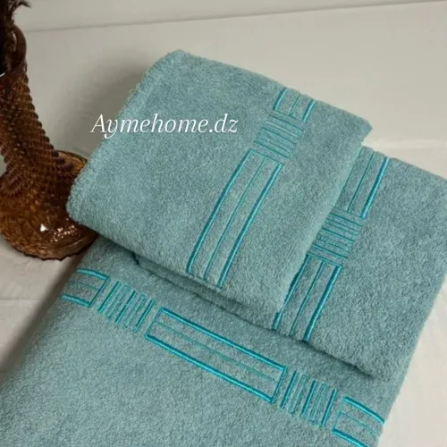 Pack de serviettes de bain brodées  homme