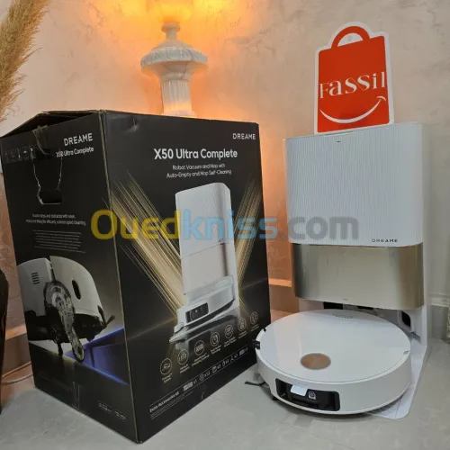 Aspirateur robot Dreame x50 ultra complete