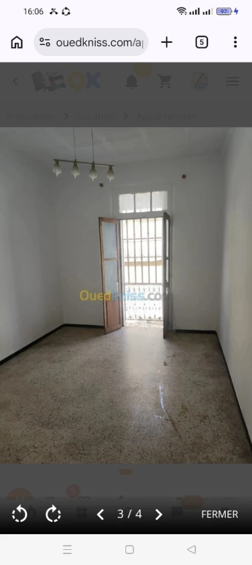 Location Appartement F2 Alger El harrach