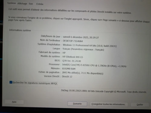 Hp elitebook 840 g5