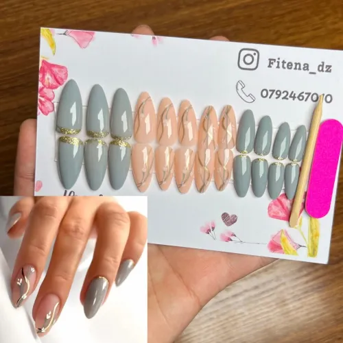 Press on nails  أضافر مؤقتة