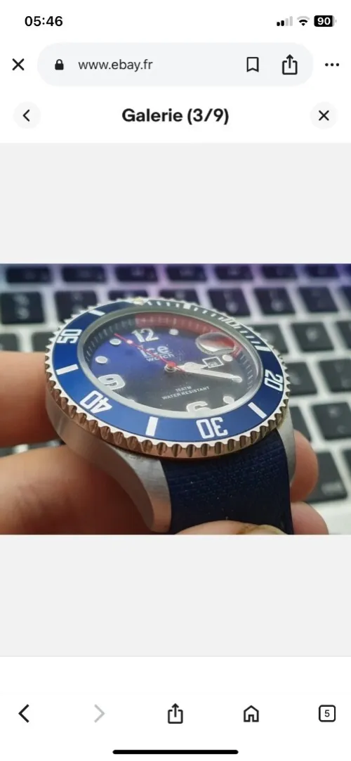 Montre Ice Watch noir et blue