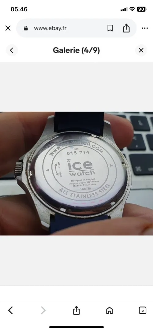 Montre Ice Watch noir et blue