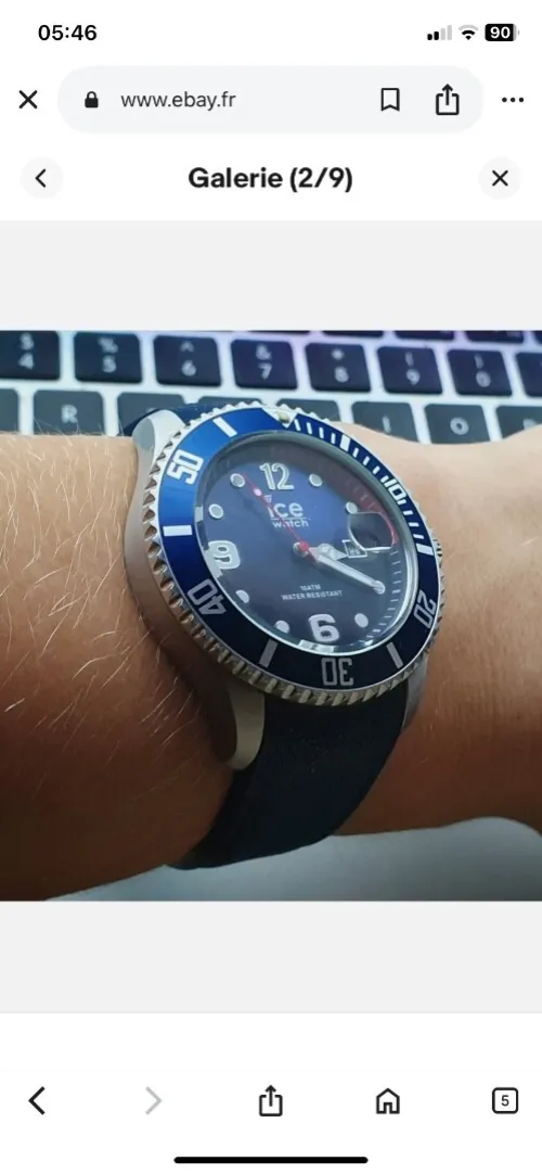 Montre Ice Watch noir et blue