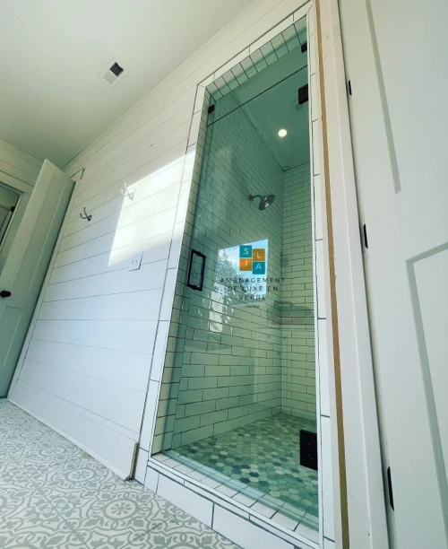 Cabine de douche sur mesure (travail de luxe) 