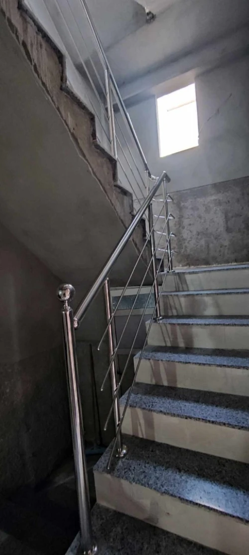 Rampe d'escalier en inox 