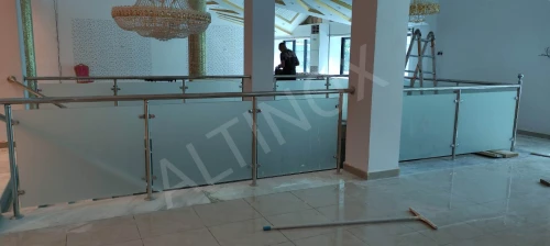 rampe d' escalier en inox 