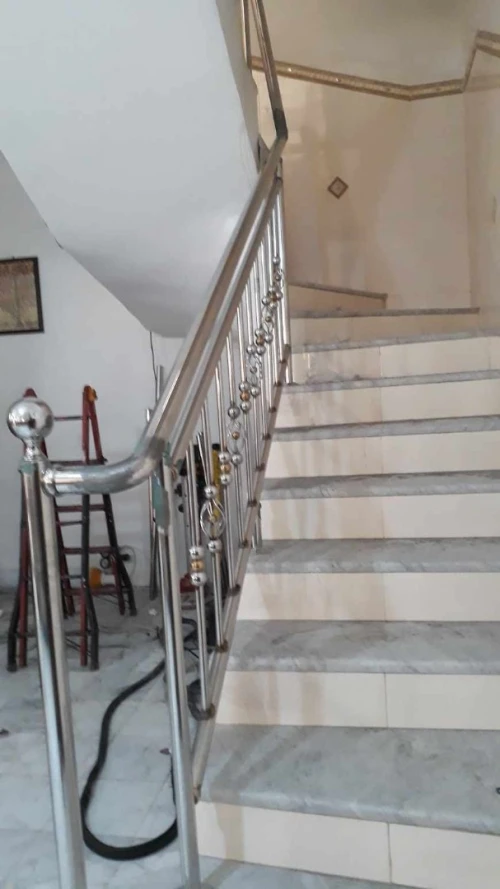 rampe d' escalier en inox 