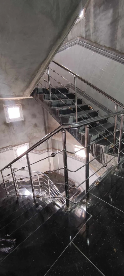 rampe d'escalier en inox