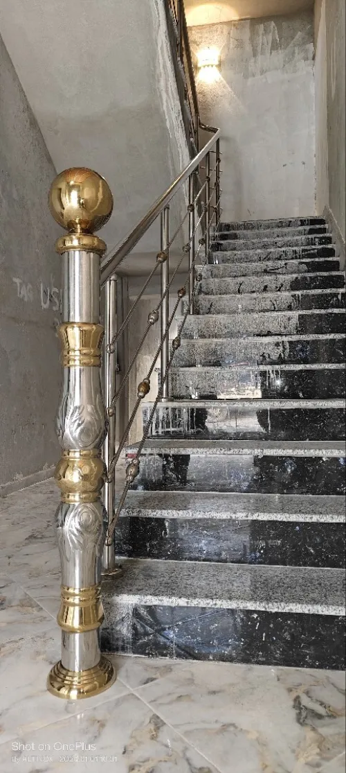 Rampe d'escalier en inox