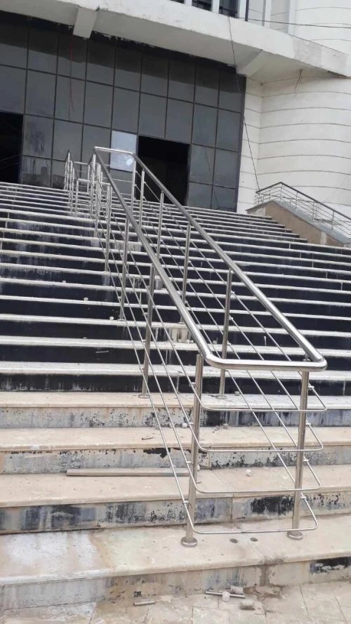 Rampe d'escalier en inox