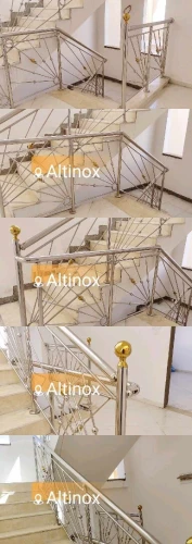 Rampe d'escalier en inox
