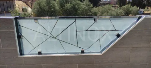 rampe d'escalier en inox