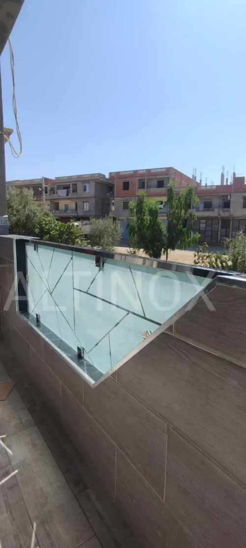 rampe d'escalier en inox