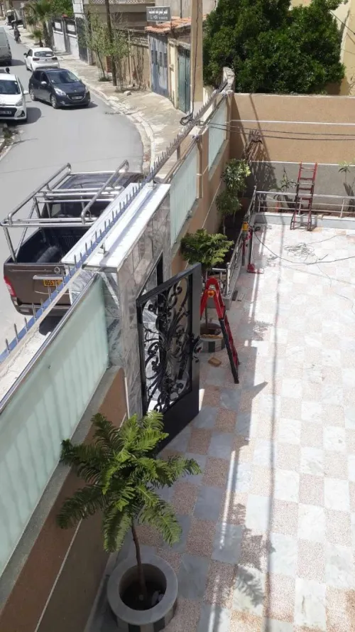 Rampe d'escalier en inox