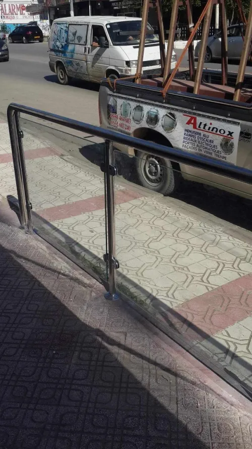 rampe d' escalier en inox 