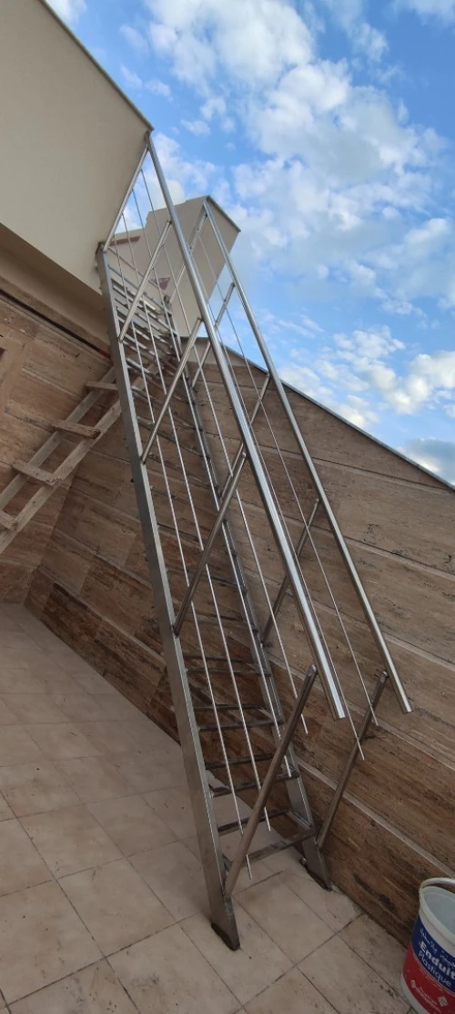 rampe d' escalier en inox 