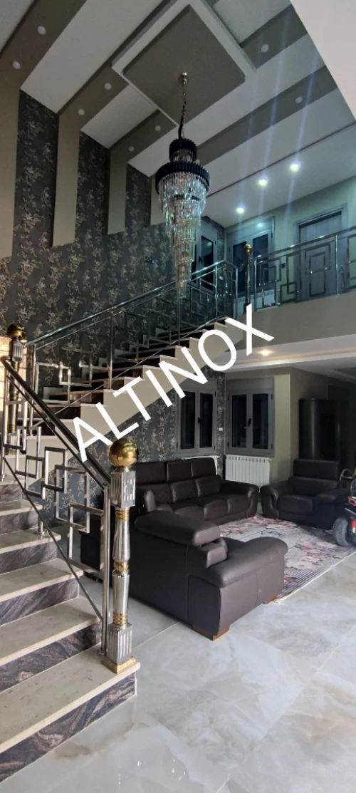 rampe d' escalier en inox