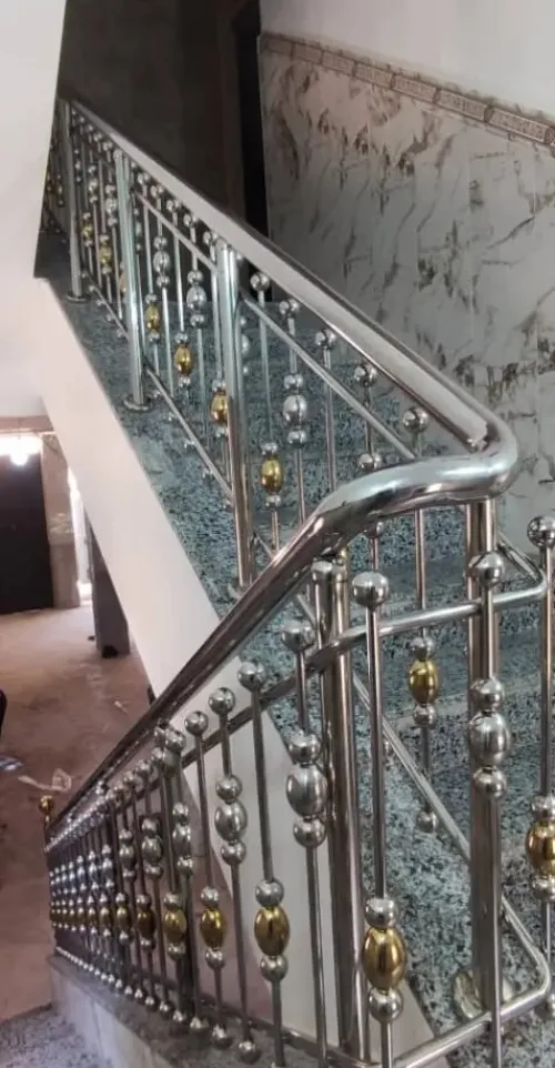 Rampe d'escalier en inox